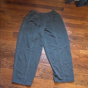 Aerie Faded Grey Barrel Sweatpants